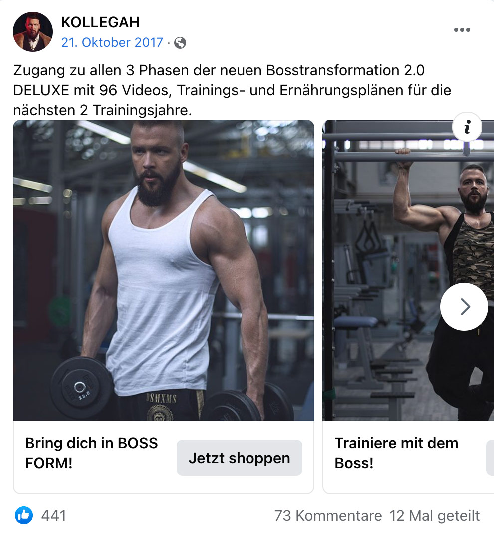 Kollegah Bosstransformation Ad