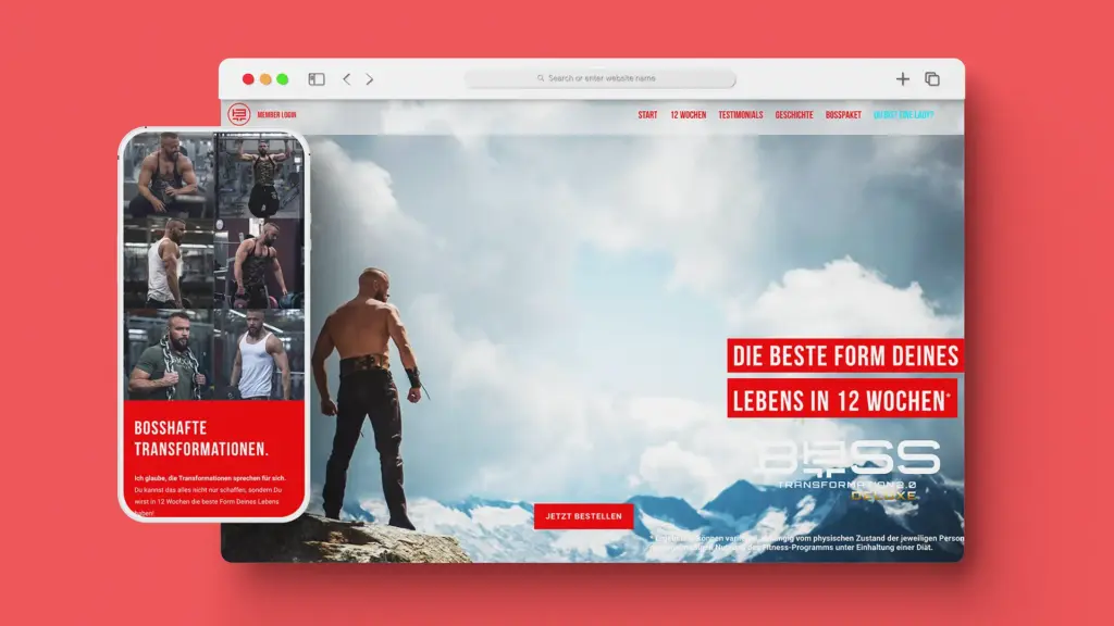Boss Transformation Case Study Landingpage
