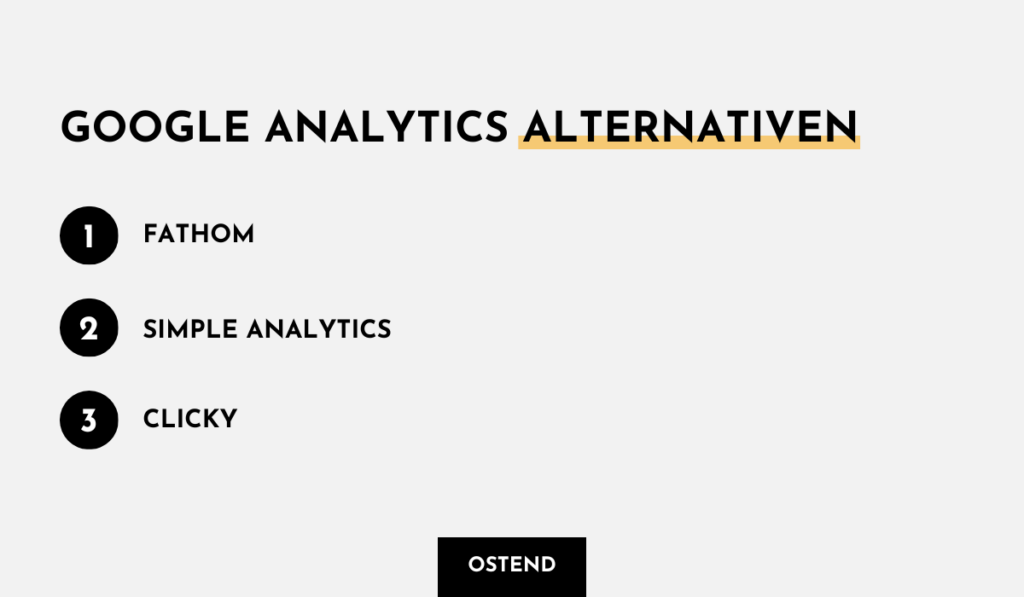 Google Analytics Alternativen im Überblick