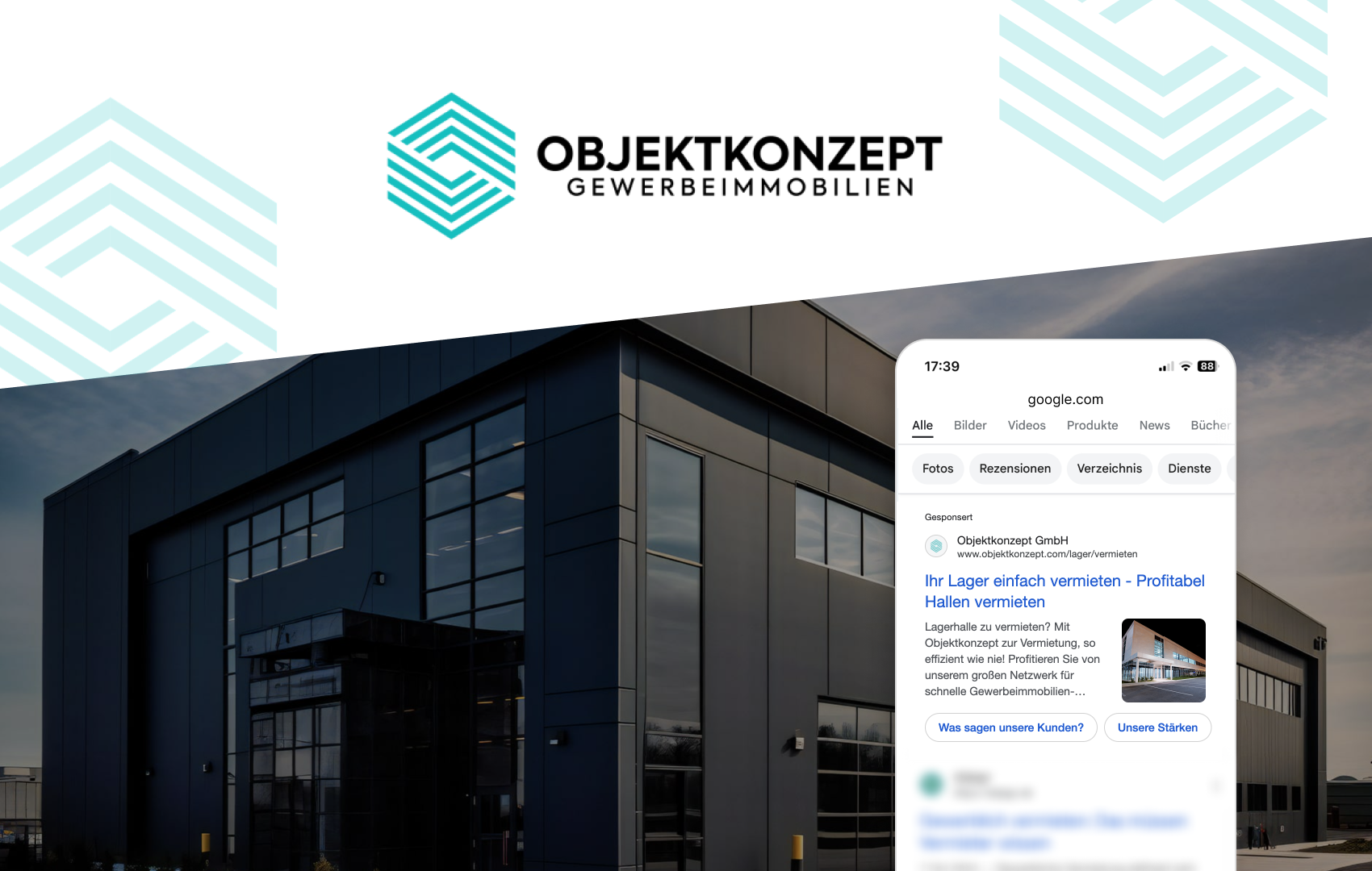 Objektkonzept – Google Ads für Gewerbeimmobilien