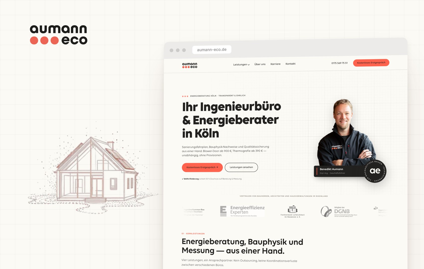 aumann eco Case Study - Webdesign und SEO für Kölner Ingenieurbüro