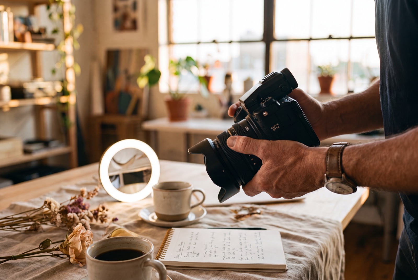Content Creation — Kamera-Shooting in der Agentur