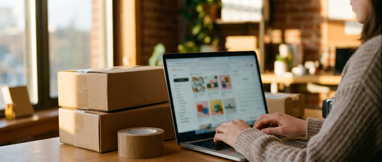 Google Shopping Kampagne für einen Online-Shop mit Versandkartons