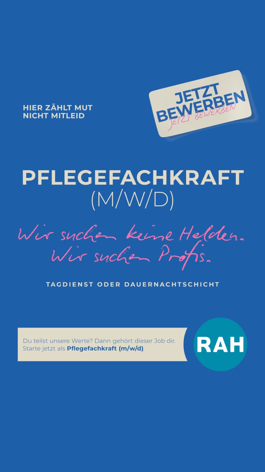 RAH Static Ad: Pflegefachkraft gesucht in Ohmenhausen