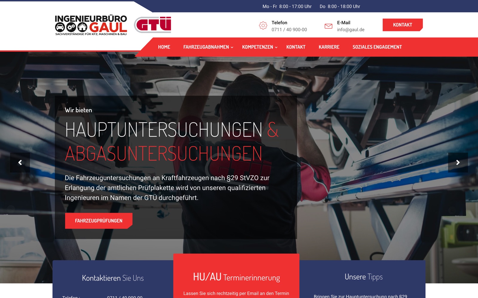 gaul.de - neue Website des Sachverständigenbüros GAUL