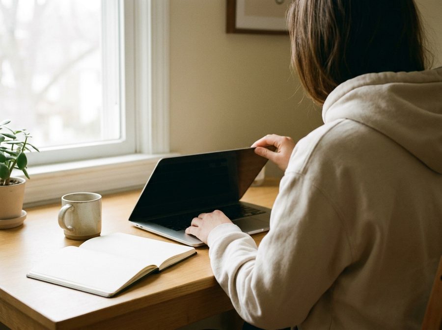 Einsteiger ohne Vorwissen am ersten Laptop-Setup