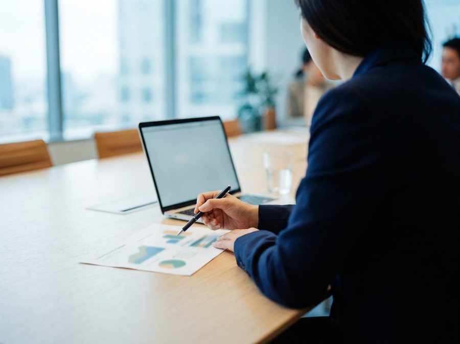 Marketing-Verantwortliche beurteilen Reports und KPIs