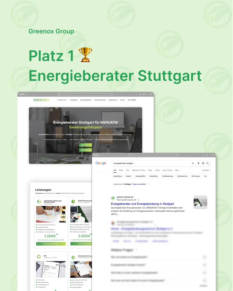 Greenox Group - Platz 1 für Energieberater Stuttgart (Stand 07/2026)
