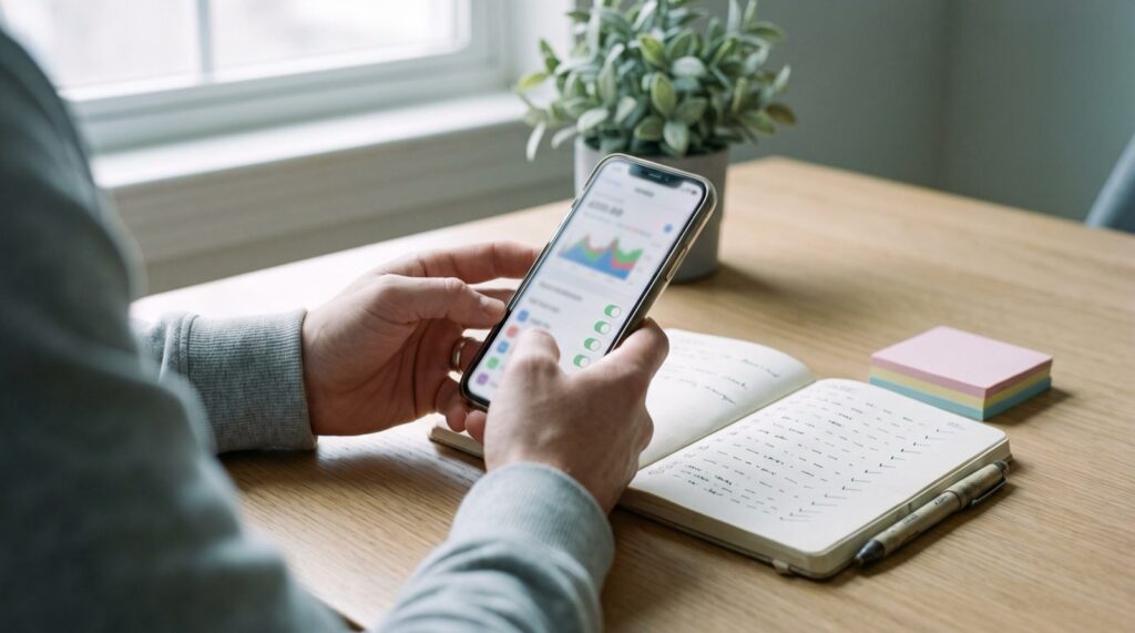 Meta Ads Updates 2026: Smartphone mit Werbeanzeigenmanager-Dashboard und handschriftlicher Checkliste, Ostend Digital