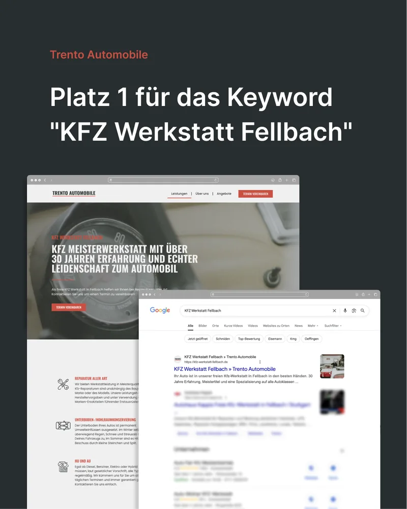 Trento Automobile - Platz 1 für KFZ Werkstatt Fellbach