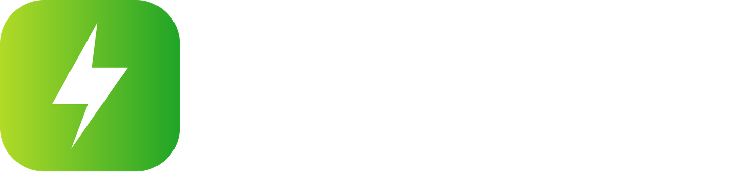 Logo DÜRR Elektrotechnik, weiße Variante auf Anthrazit