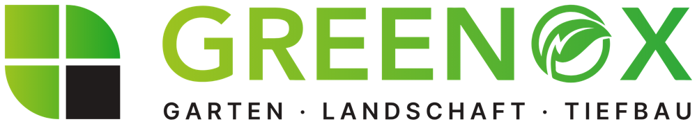 Logo Greenox GaLaBau: Garten, Landschaft, Tiefbau
