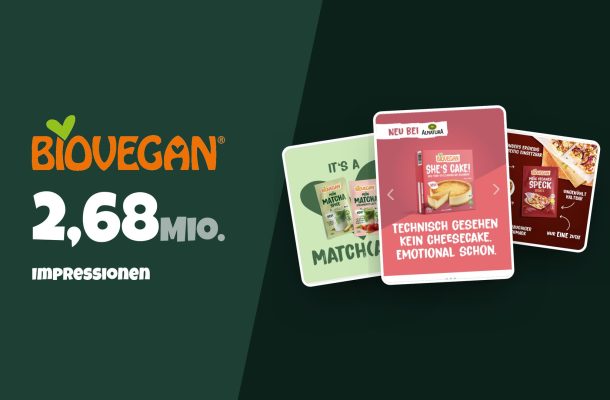 BioVegan Paid-Social-Case — 2,68 Mio. Impressionen, echte Meta-Ad-Creatives