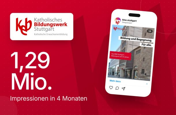Case Study Katholisches Bildungswerk Stuttgart — 1,29 Mio. Impressionen mit Social Ads